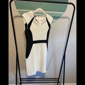 Color Block Black and White Dress Size S